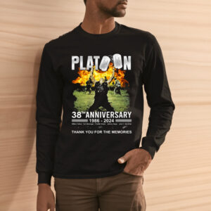 Platoon 38th Anniversary 1986 – 2024 Thank You For The Memories Shirts