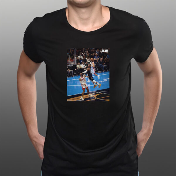 Russell Westbrook Dunk Covered Dillon Brooks Whole Face T-Shirtt