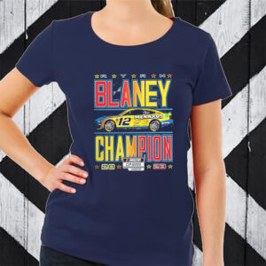 Ryan Blaney 2023 NASCAR Cup Series Champion Trophy TShirt