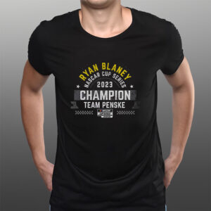 Ryan Blaney Team Penske 2023 Nascar Cup Series Champion Banner T-Shirtt