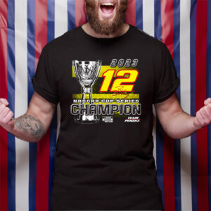 Ryan Blaney Team Penske 2023 Nascar Cup Series Champion Trophy TShirt