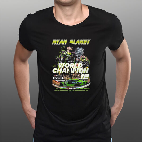 Ryan Blaney World Champion Nascar Cup Series T-Shirtt