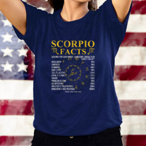 Scorpio Facts Horoscope Birthday Celebrant T-Shirts