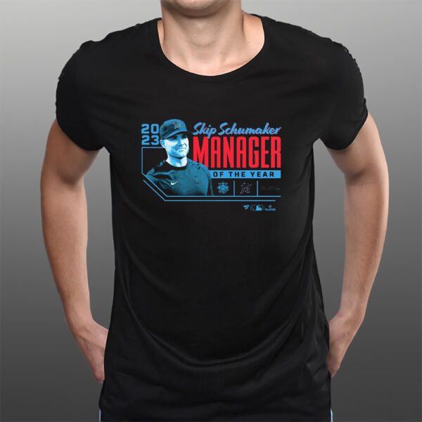 Skip Schumaker Miami Marlins 2023 Nl Manager Of The Year T-Shirts