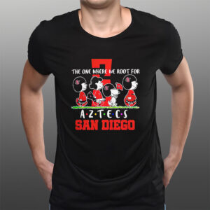 Snoopy And Woodstock The One Where We Root For San Diego Aztecs T-Shirts