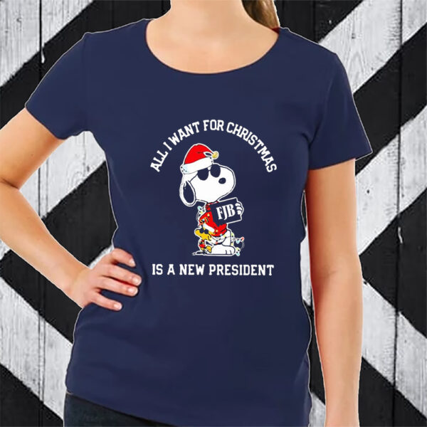 Snoopy FJB All I Want For Christmas Is A New President TShirt