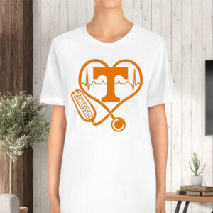 Stethoscope Heartbeat Love Tennessee Football TShirt