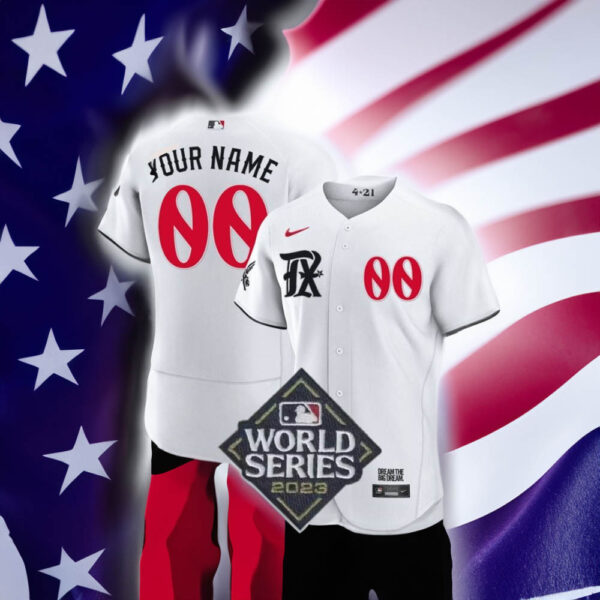 Texas Rangers World Series Champions 2023 Custom Player City Connect Jerses – White