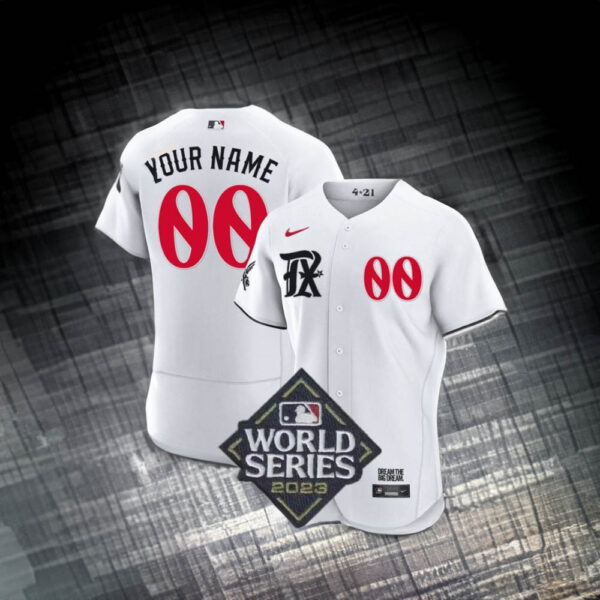 Texas Rangers World Series Champions 2023 Custom Player City Connect Jersey – White