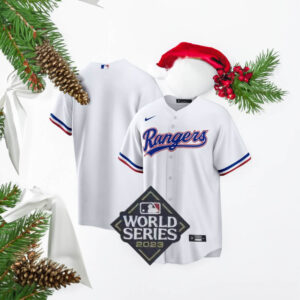 Texas Rangers World Series Champions 2023 White Home Blank Replica Jersey