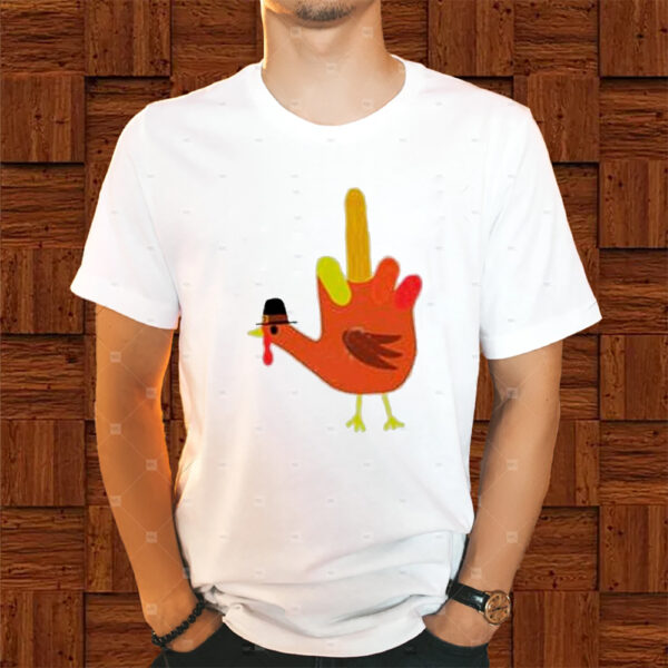 Thanksgiving Bird Funny Hand Turkey Shirts