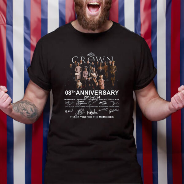 The Crown 08th Anniversary 2016 – 2024 Thank You For The Memories TShirt