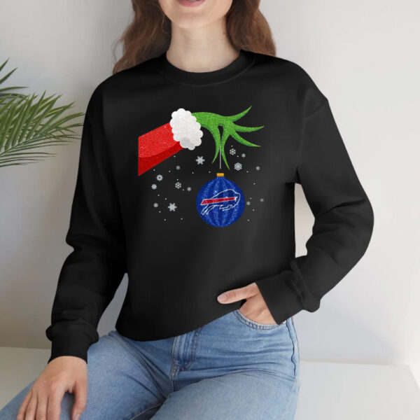 The Grinch Christmas Ornament Buffalo Bills Long Sleeve T-Shirtt