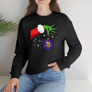 The Grinch Christmas Ornament Minnesota Vikings Long Sleeve T-Shirts