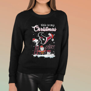 This Is My Christmas Shirt Houston Texas X Snoopy T-Shirt