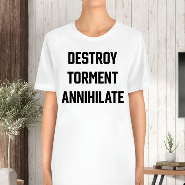 Travis Barker Destroy Torment Annihilate T-Shirt