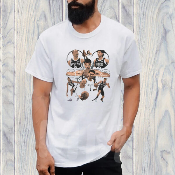 Victor Wembanyama Keldon Johnson Devin Vassell San Antonio Spurs 2023 T-Shirt