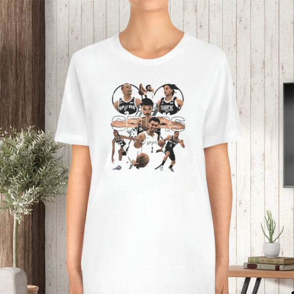 Victor Wembanyama Keldon Johnson Devin Vassell San Antonio Spurs 2023 TShirt