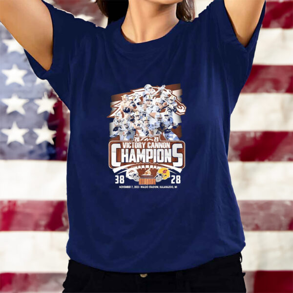 Western Michigan Broncos 2023 Victory Cannon Champions T-Shirts