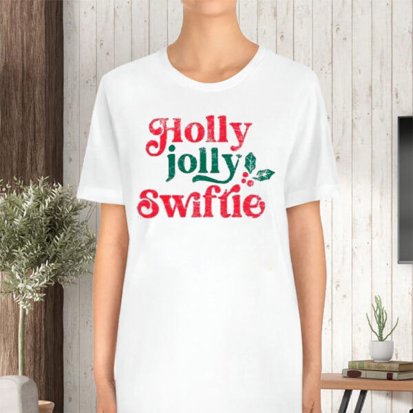 Wildpoppylanestudios Holly Jolly Swiftie Christmas T-Shirt