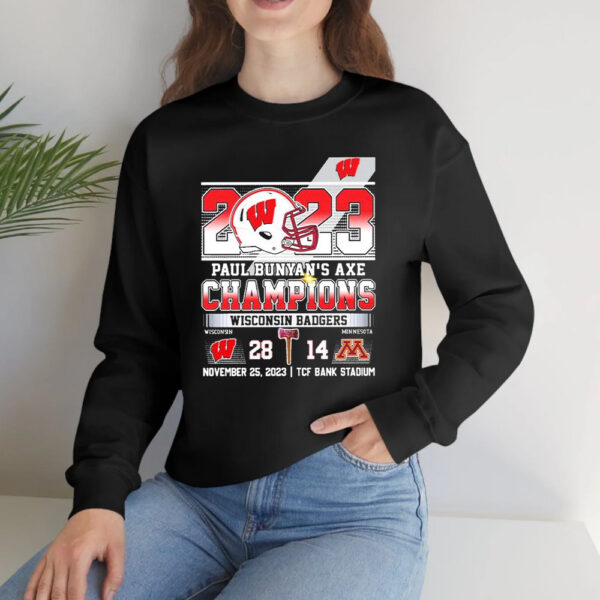 Wisconsin Badgers 2023 Paul Bunyan’s Axe Champions T-Shirtt