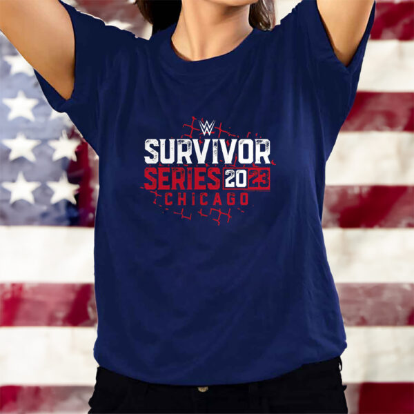 Wwe Fanatics Branded Survivor Series 2023 Chain Link Fence T-Shirts