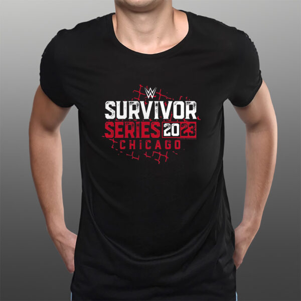 Wwe Fanatics Branded Survivor Series 2023 Chain Link Fence T-Shirtt