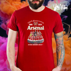 138th Anniversary 1886 – 2024 Arsenal Victoria Concordia Crescit T-Shirt2