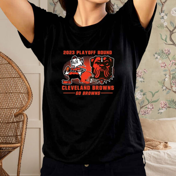 2023 Playoff Bound Cleveland Browns Go Browns T-Shirt2