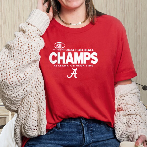 Alabama Crimson Tide 2023 SEC Football Conference Champions Shirts