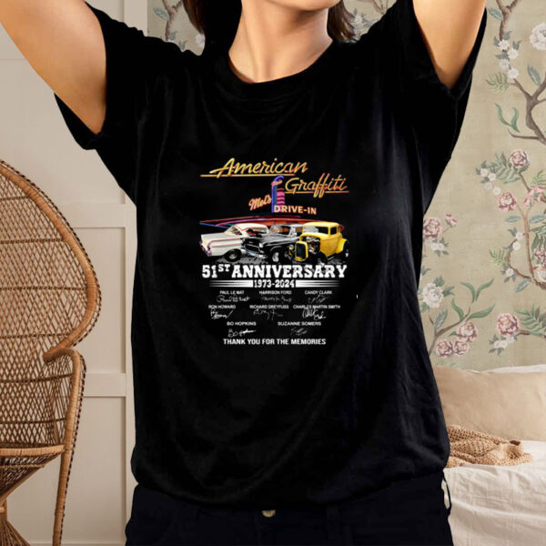 American Graffiti Mel’s Drive-in 51st Anniversary 1973 – 2024 Shirt1