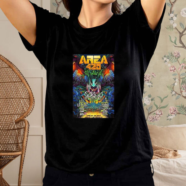 Area 420 Apr 19-20 2024 Area15 Poster T-Shirt1