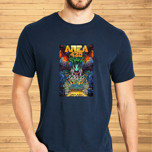 Area 420 Apr 19-20 2024 Area15 Poster T-Shirt2