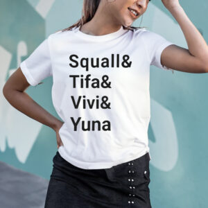 Ben Starr Squall And Tifa And Vivi And Yuna T-Shirtt