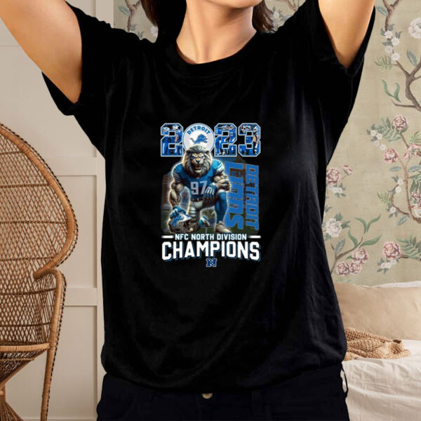 Detroit Lions 2023 NFC North Division Champions T-Shirt2