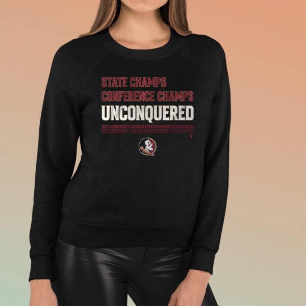 FSU Football Unconquered State & Conference Champs T-Shirtt