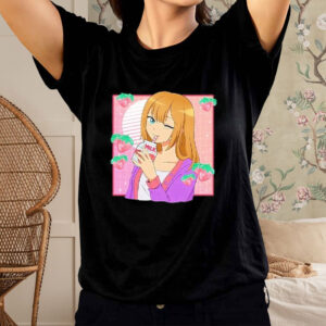 Kawaii Anime Girl Strawberry Milk T-Shirt1