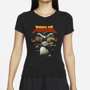 Kung Fu Panda Group Shot Action Portrait Movie Logo T-Shirts