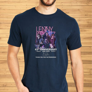 Lenny Kravitz 43rd Anniverasry 1981 – 2024 Thank You For The Memories T-Shirt2