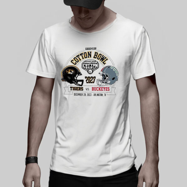 Mizzou Tigers vs Ohio State Buckeyes Goodyear Cotton Bowl Dec 29 2023 T-Shirt