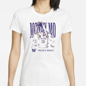 Moses Wood Money Mo Washington Huskies basketball T-Shirt