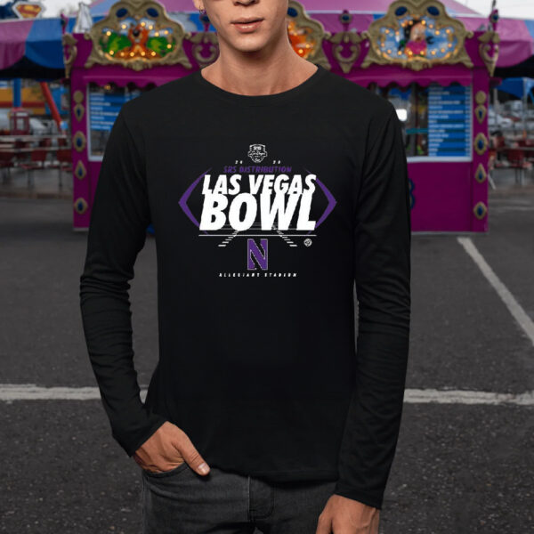 Northwestern Wildcats Srs Distribution Las Vegas Bowl Allegiant Stadium 2023 T-Shirt