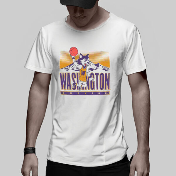 Original Washington Huskies Dunking Mascot T-Shirt