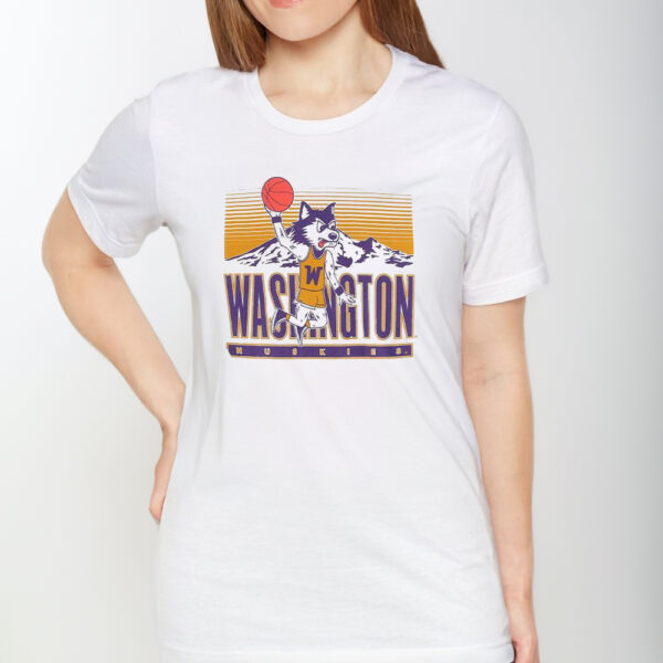 Original Washington Huskies Dunking Mascot TShirt