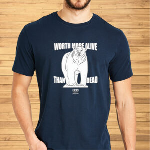 Polar Bear Worth More Alive Than Dead Ban Trophy Hunting Shirt-Unisex T-Shirt2