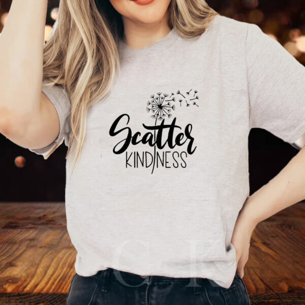 Scatter Kindness Dandelion Letter Casual Sweatshirt1