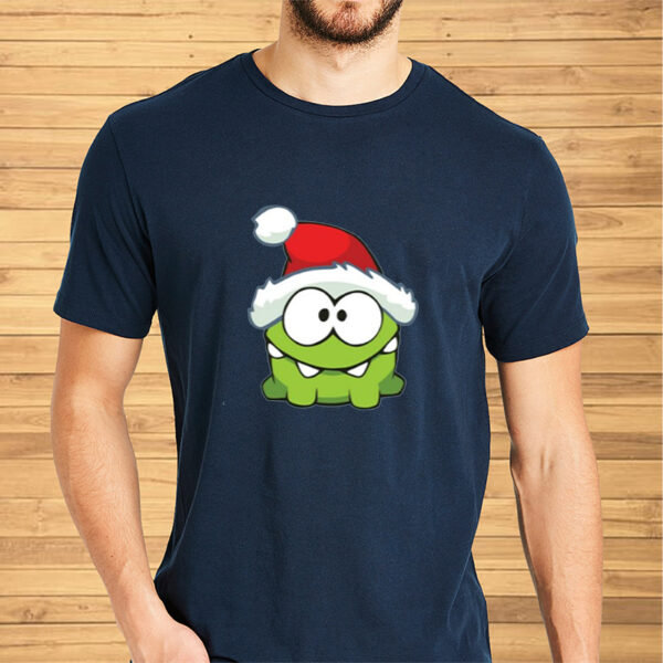 Shirt Om Nom Santa-Unisex T-Shirt2