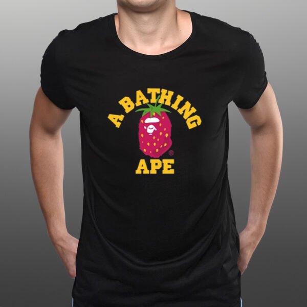 Shirt Solepriorities Bape Strawberry College-Unisex T-Shirts