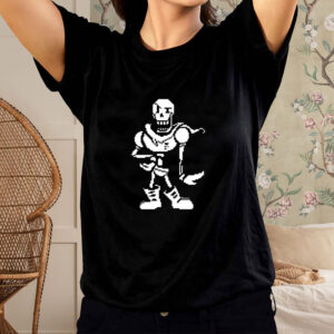 Shirt Stillstanningdnp Wearing Papyrus Battle Sprite-Unisex T-Shirt1