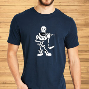 Shirt Stillstanningdnp Wearing Papyrus Battle Sprite-Unisex T-Shirt2